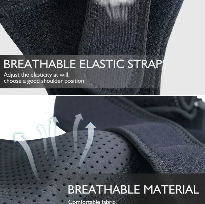 Shoulder Brace with Pressure Pad Neoprene Shoulder Support for Rotator Cuff AC Joint Dislocated Shoulder Compression Sleeve