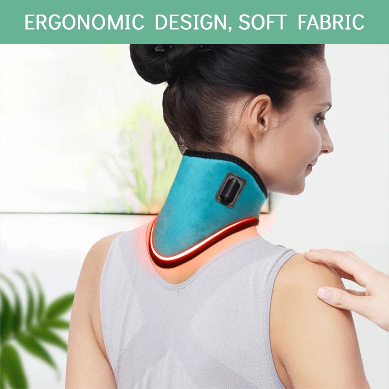 Neck Protection Tool Electric Neck Brace Cervical Vertebra Fatigue Heated Neck Health Care Therapy Neck Pain Relief
