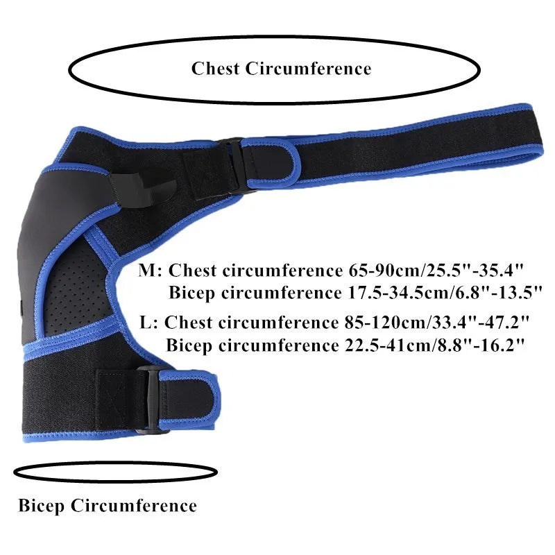 Shoulder Brace with Pressure Pad Neoprene Shoulder Support for Rotator Cuff AC Joint Dislocated Shoulder Compression Sleeve