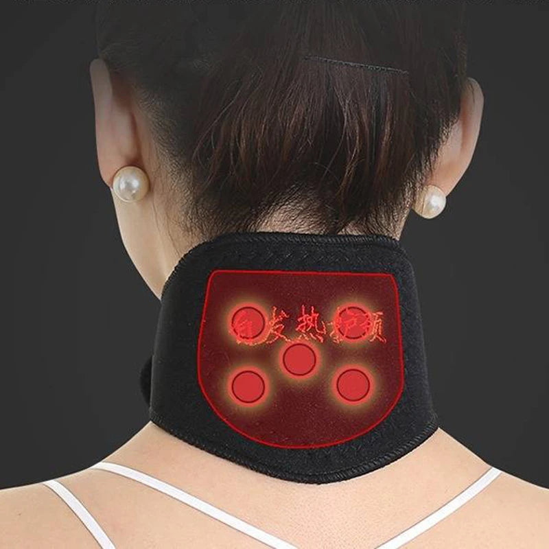 1PC Tourmaline Self-Heating Magnetic Therapy Neck Brace Support Belt Cervical Vertebra Protection Spontaneous Heating Massager