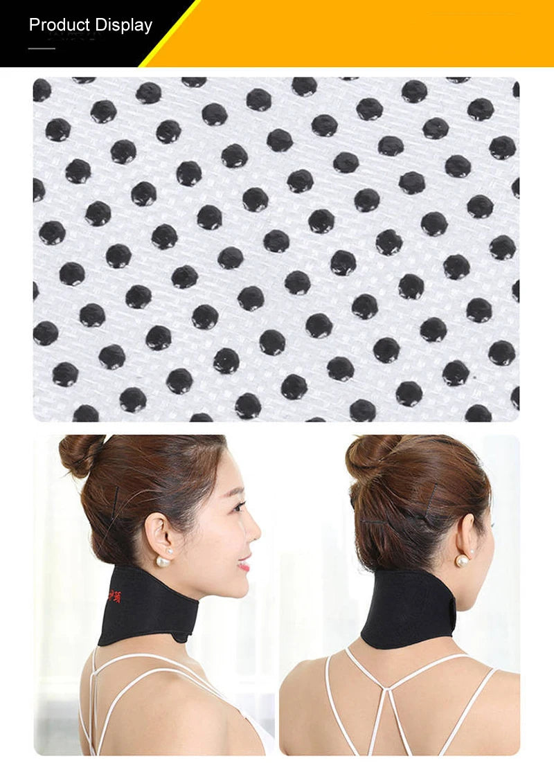 1PC Tourmaline Self-Heating Magnetic Therapy Neck Brace Support Belt Cervical Vertebra Protection Spontaneous Heating Massager