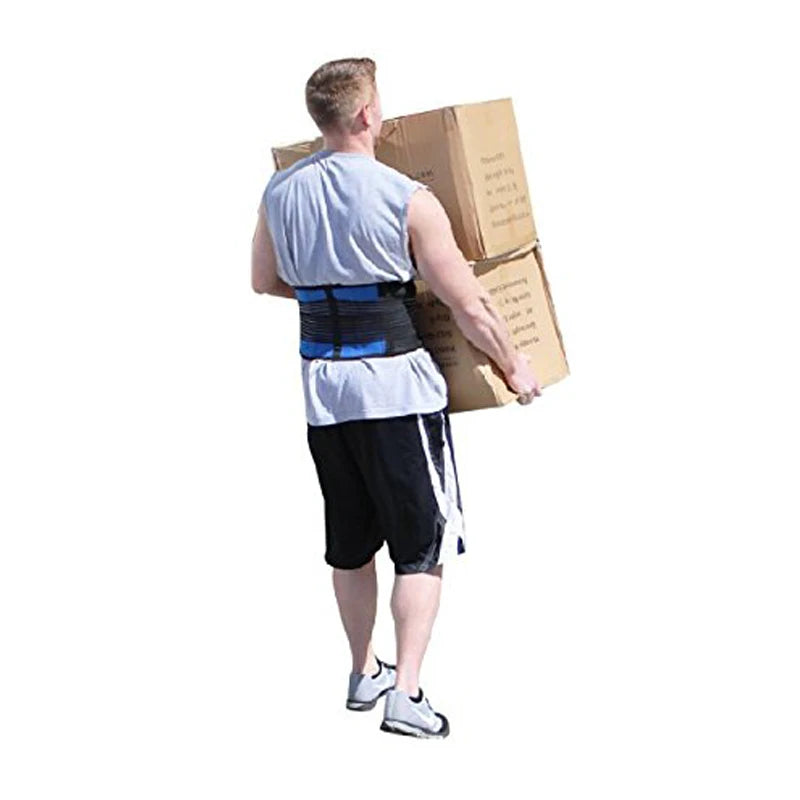 Tcare Adjustable Neoprene Double Pull Lumbar Support Lower Brace Pain Relief Waist Band S-6XL Plus Size, Unisex Back Belt Lumbar