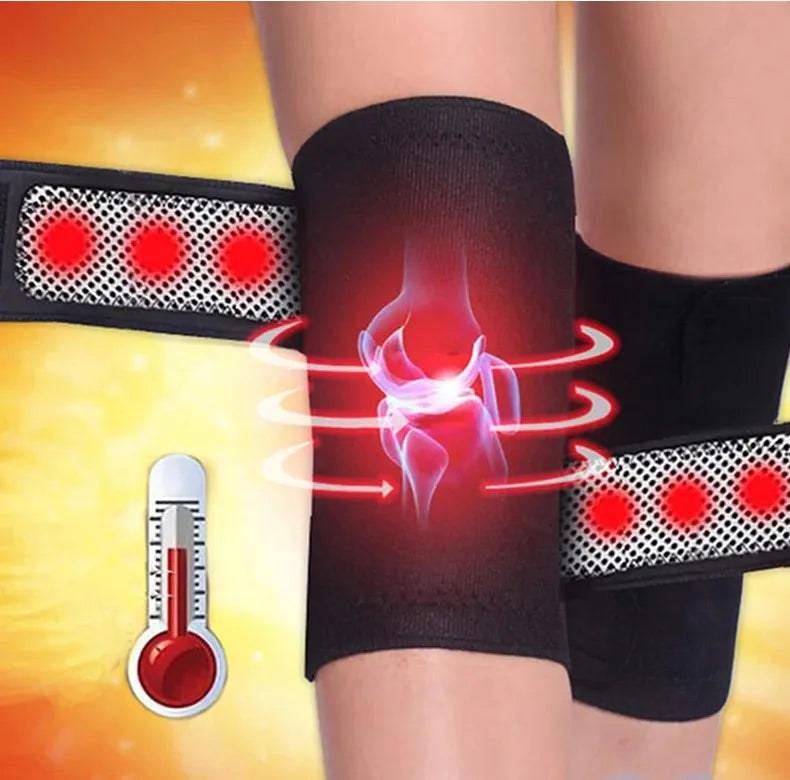 Tourmaline Magnetic Self Heating Knee Pad Therapy Orthopedic Support Belt Adjustable Braces for Arthritis Pain Massager