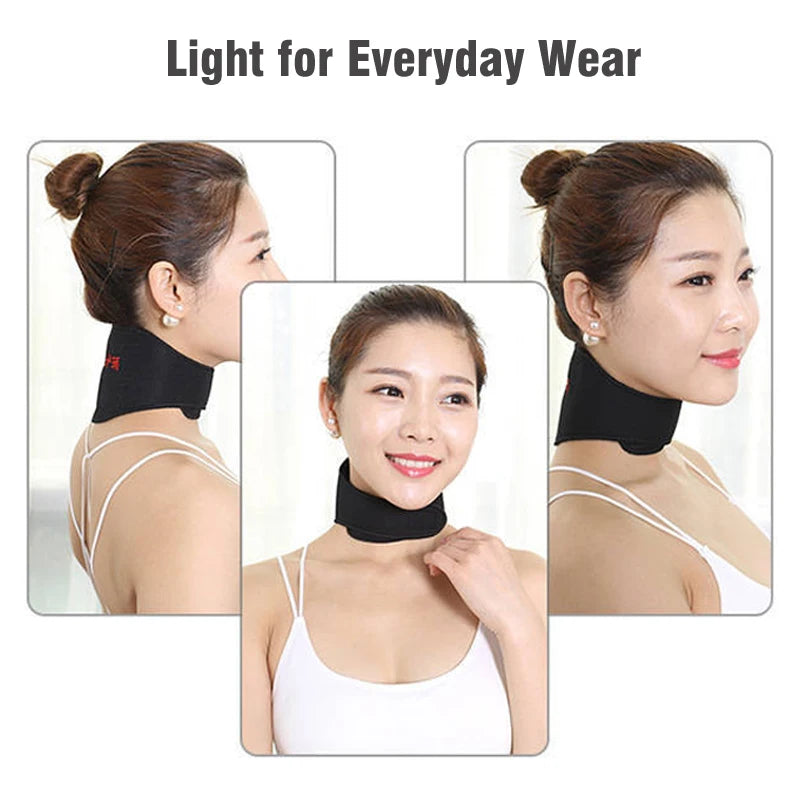 1PC Tourmaline Self-Heating Magnetic Therapy Neck Brace Support Belt Cervical Vertebra Protection Spontaneous Heating Massager