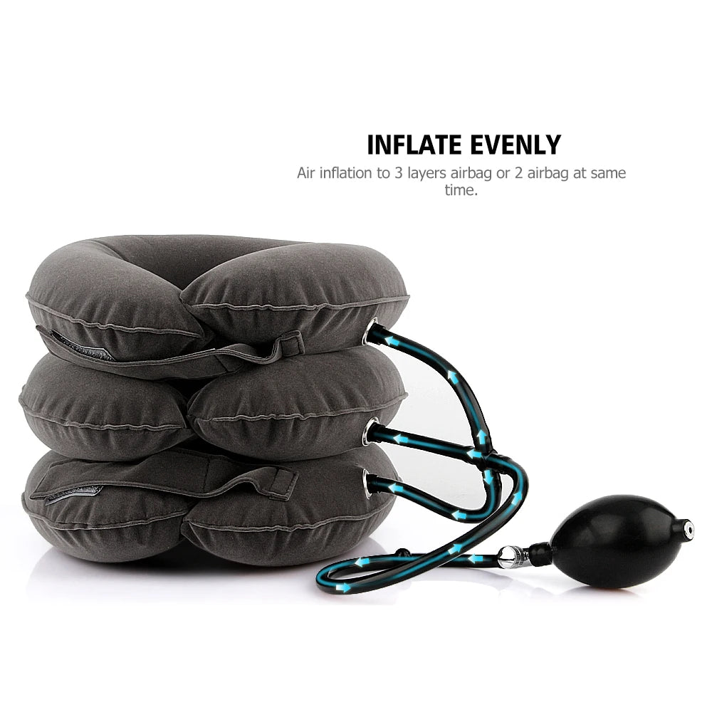Cervical Neck Traction Medical Correction Device Cervical Support Posture Corrector Neck Stretcher Relaxation Inflatable Collar