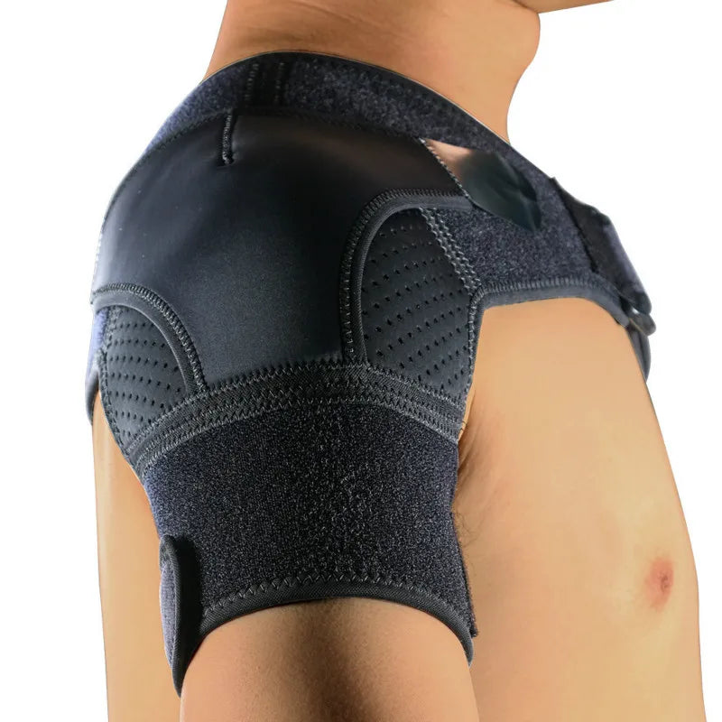 Shoulder Brace with Pressure Pad Neoprene Shoulder Support for Rotator Cuff AC Joint Dislocated Shoulder Compression Sleeve