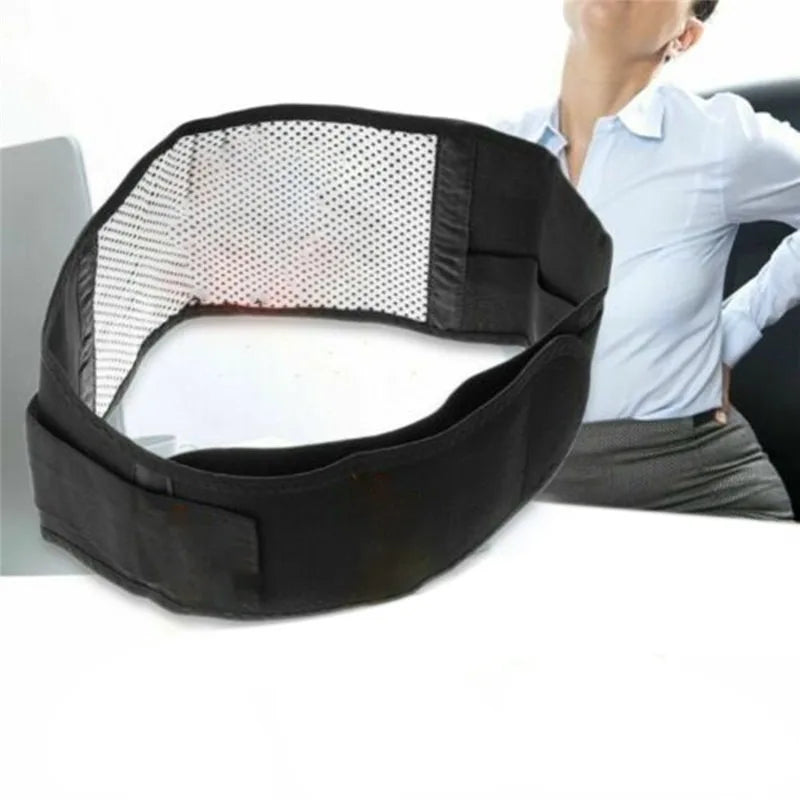 Back Waist Support Belt Adjustable Tourmaline Self Heating Magnetic Therapy Lumbar Brace Massage Band Health Care
