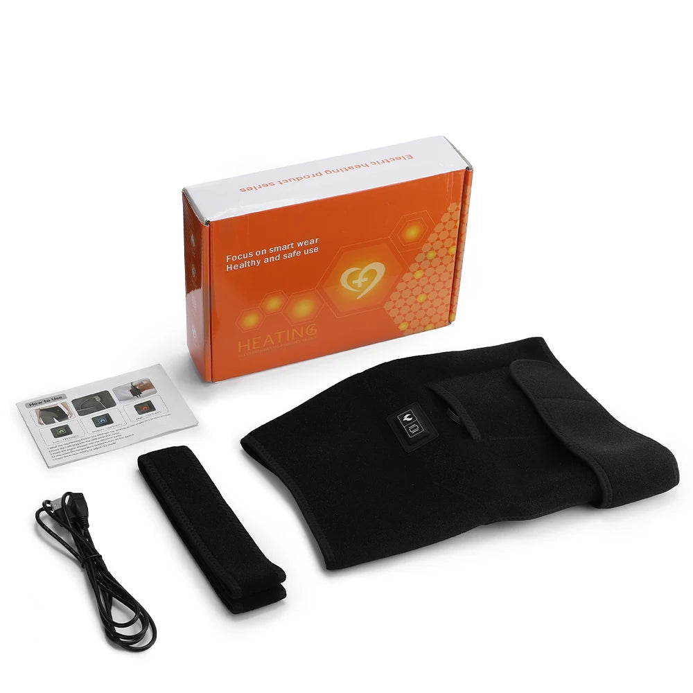 USB Charging Heated Hip Support Brace 660nm Far Infrared 3 Levels Adjustable Heating Wrap for Hip Thigh Buttock
