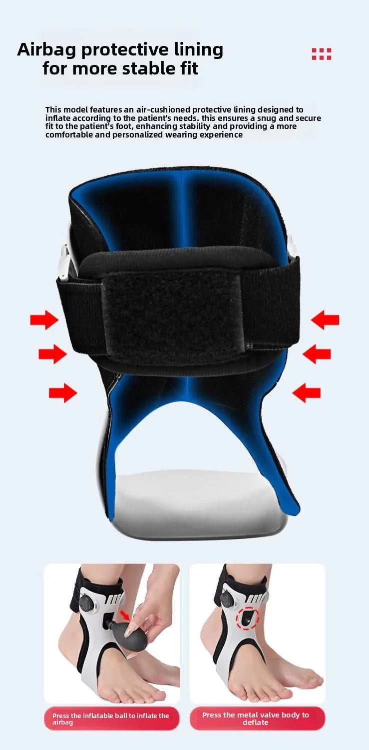 Rotary Knob Buckle Style Fixed Airbag Ankle Support Sports Joint Sprain Rehabilitation Correction Protective Gear Cross-Border