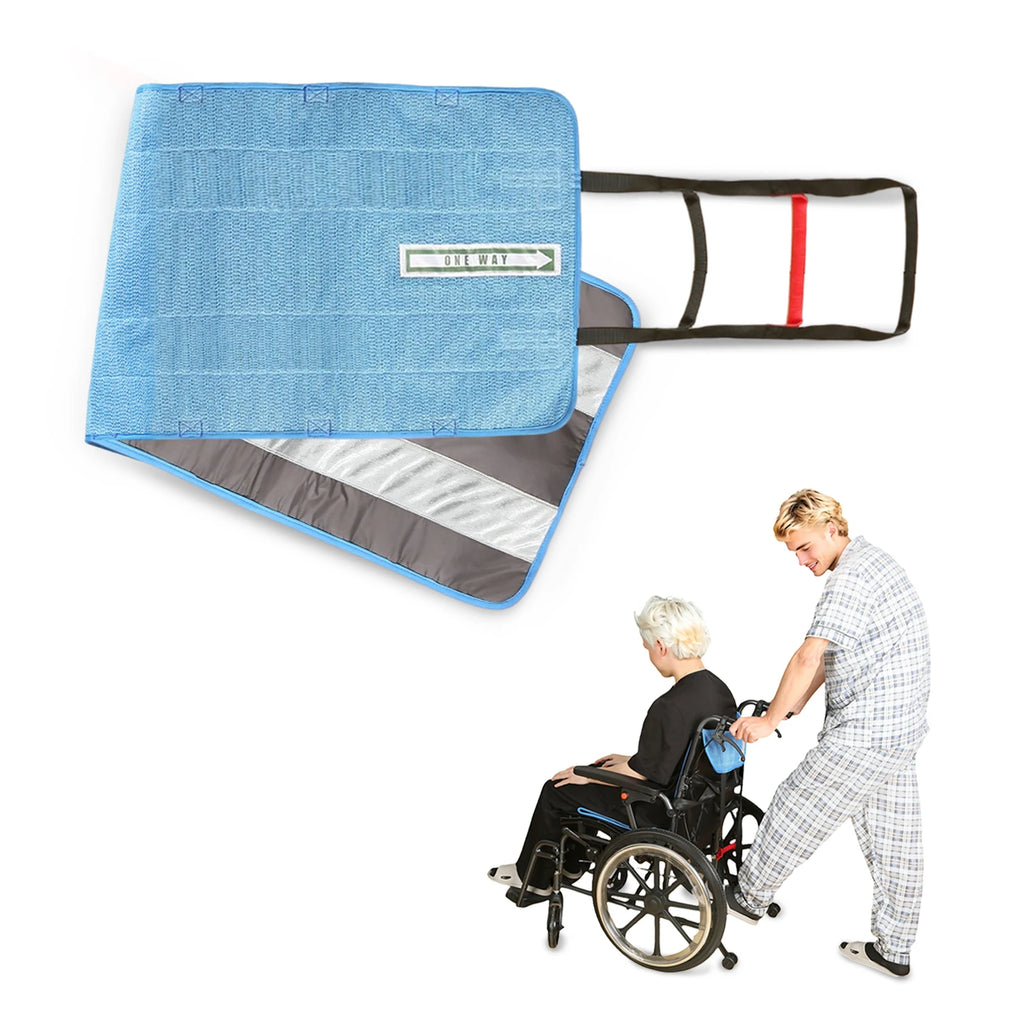 Ehucon One Way Transfer Support Seat Cushion with Handles,Non-Slip Fall Prevention Pad for Elderly 48.4"x16.7" Pack of 1 PC