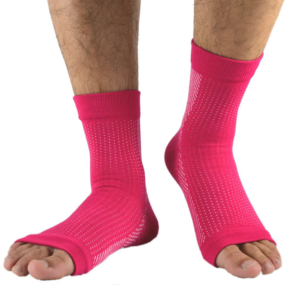 1pair Plantar Fasciitis Compression Socks Sports Ankle Support Brace Foot Pain Relief Heel Sleeve for Joint Pain Neuropathy