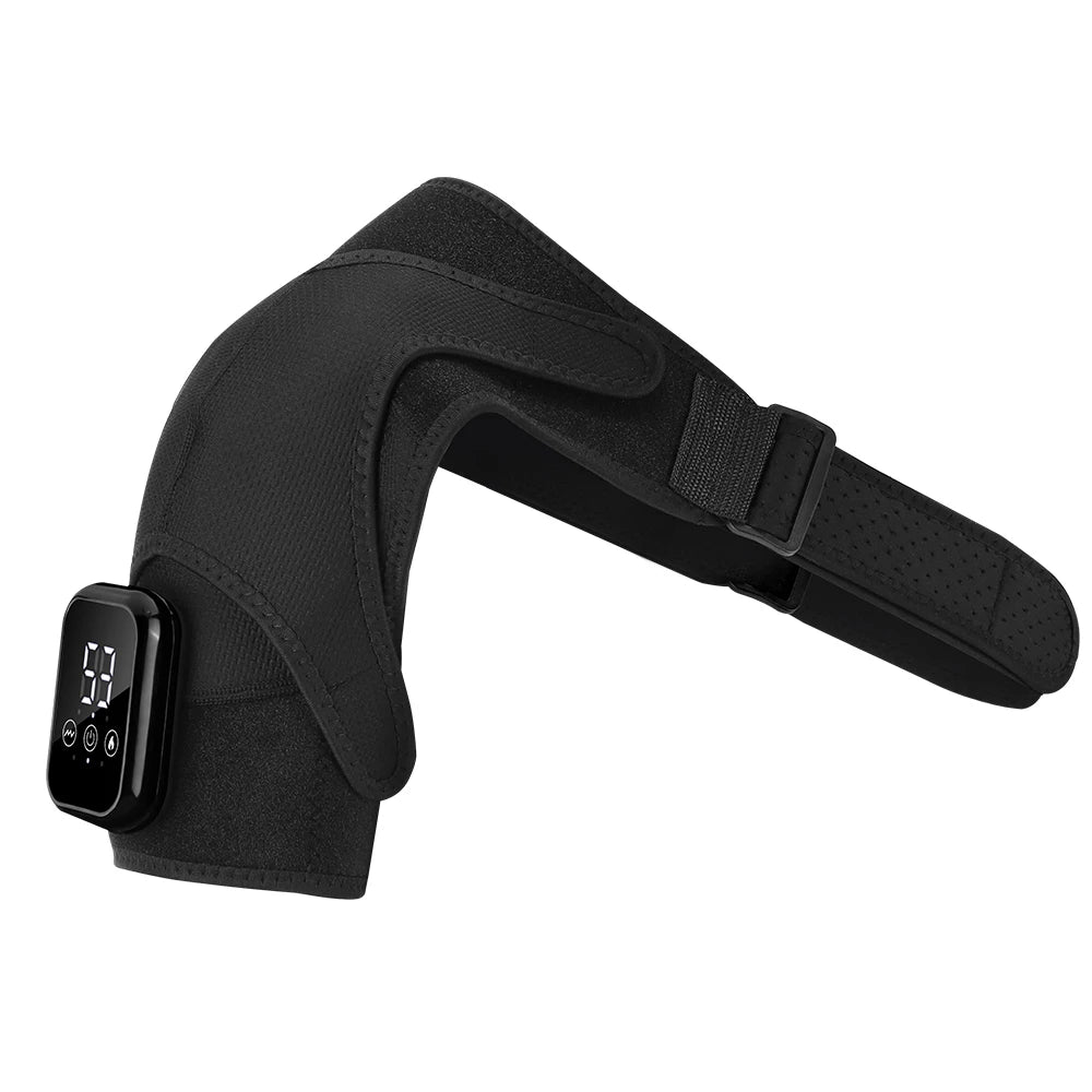 Electric Heating Shoulder Massage Heated Shoulder Brace Vibration Shoulder Massage Support Belt Strap for Arm Muscle Relaxation