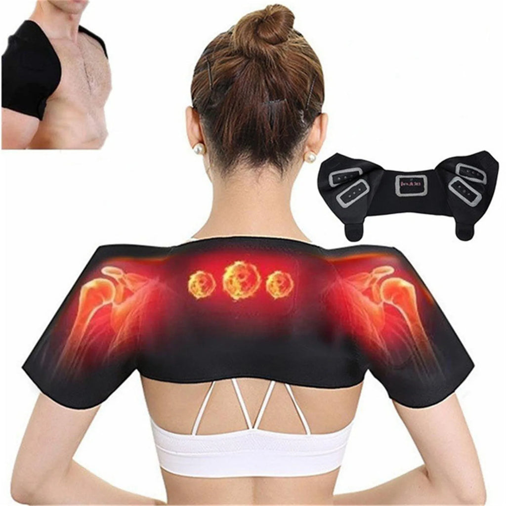 Self-heating Tourmaline Therapy Pad Magnetic Heated Belt Shoulder Protector Support Brace Pain Relief Health Accessory