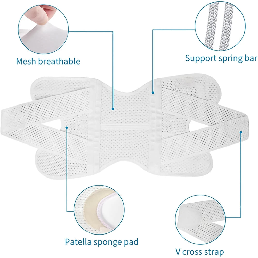 Upgraded Compression Knee Brace with Side Stabilizers Breathable Adjustable Knee Support for Knee Pain Arthritis Injury Recovery