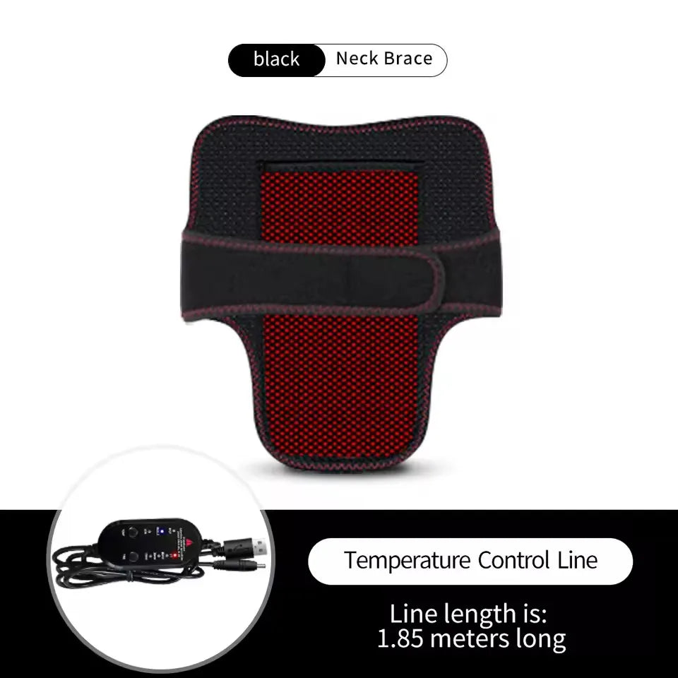 Tourmaline Self-heating Neck Belt Neck Support Massager 1Pcs Protection Spontaneous Heating Belt Health Care Dropship