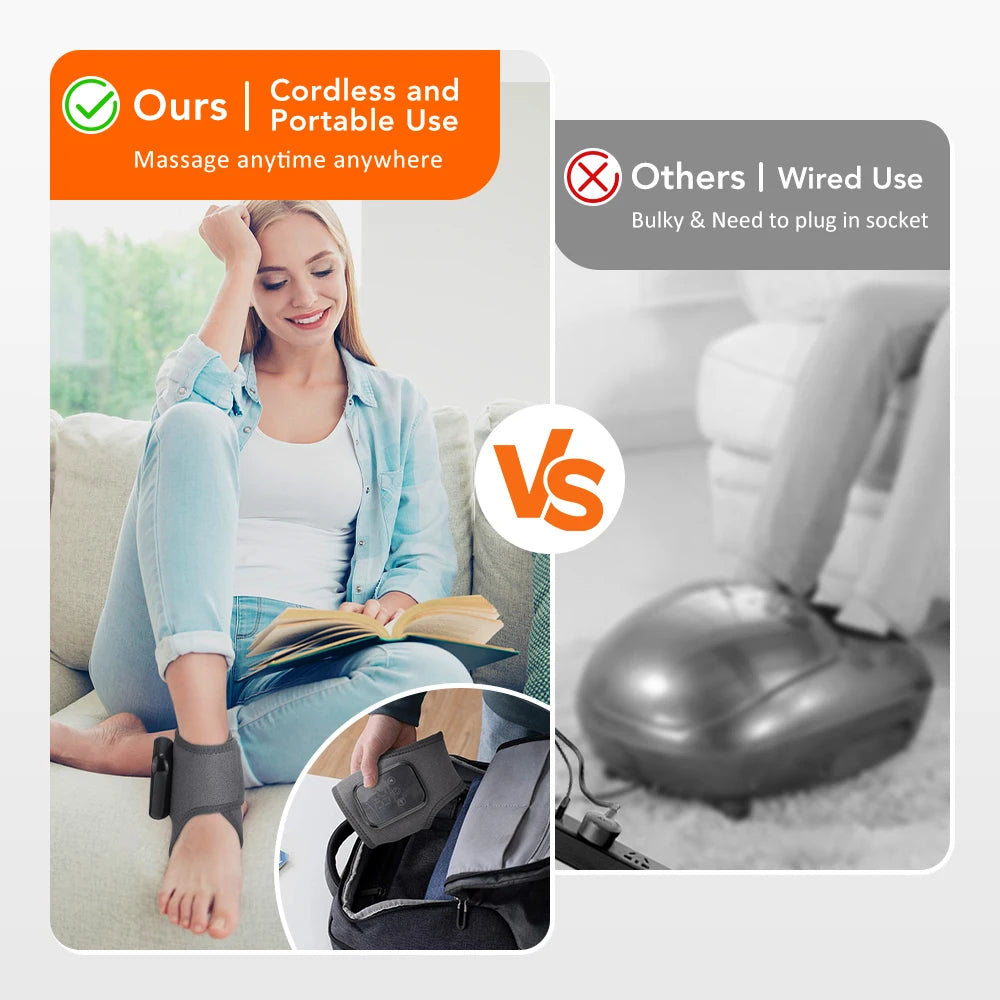 Electric Heated Wrist Brace Adjustable Hot Compress Vibration Massage Hand Wrist Foot Ankle Guard Band Carpal Wrap Support Brace