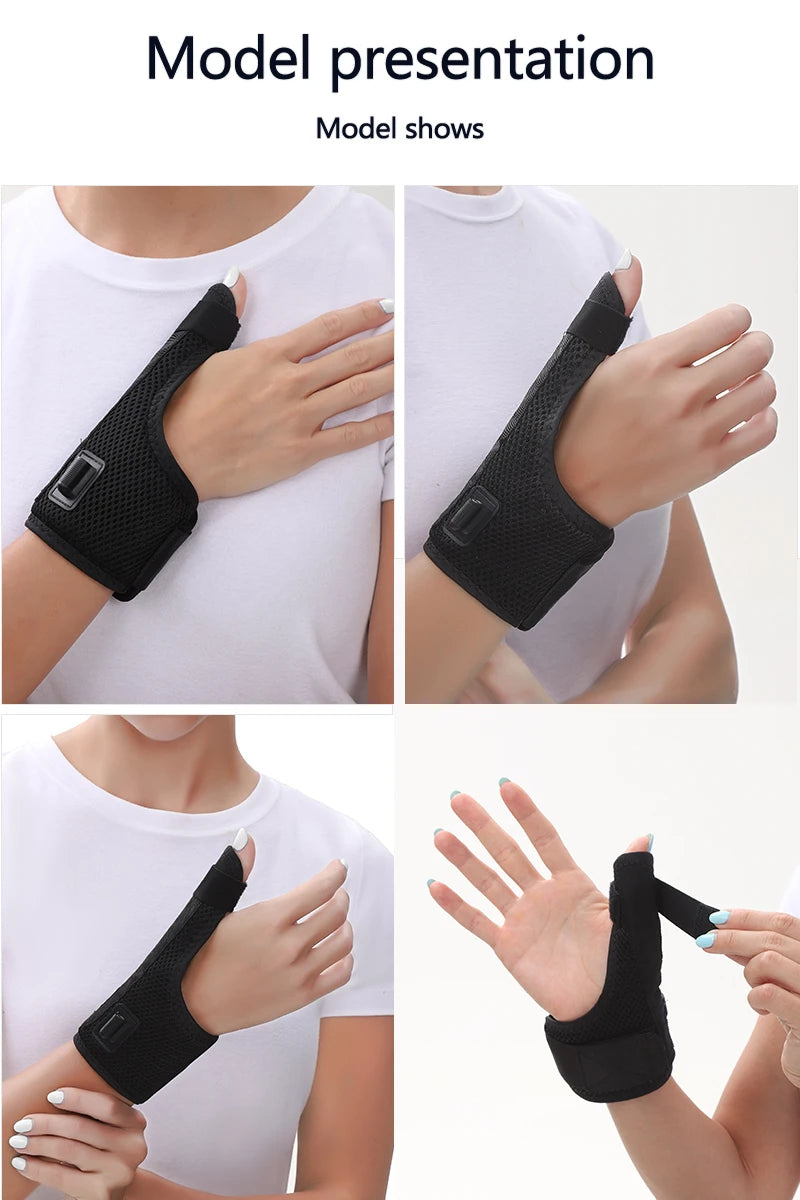 Heated Massage Wrist Thumb Brace USB-Powered Arthritis Carpal Tunnel Relief Thumb Tendonitis Sprains Pain Ease Muscle Relaxation
