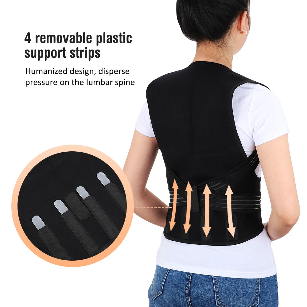 118 Tourmaline Self Heating Magnetic Therapy Waist Belt Spine Lumbar Brace Back Neck Shoulder Massager Posture Corrector Belt