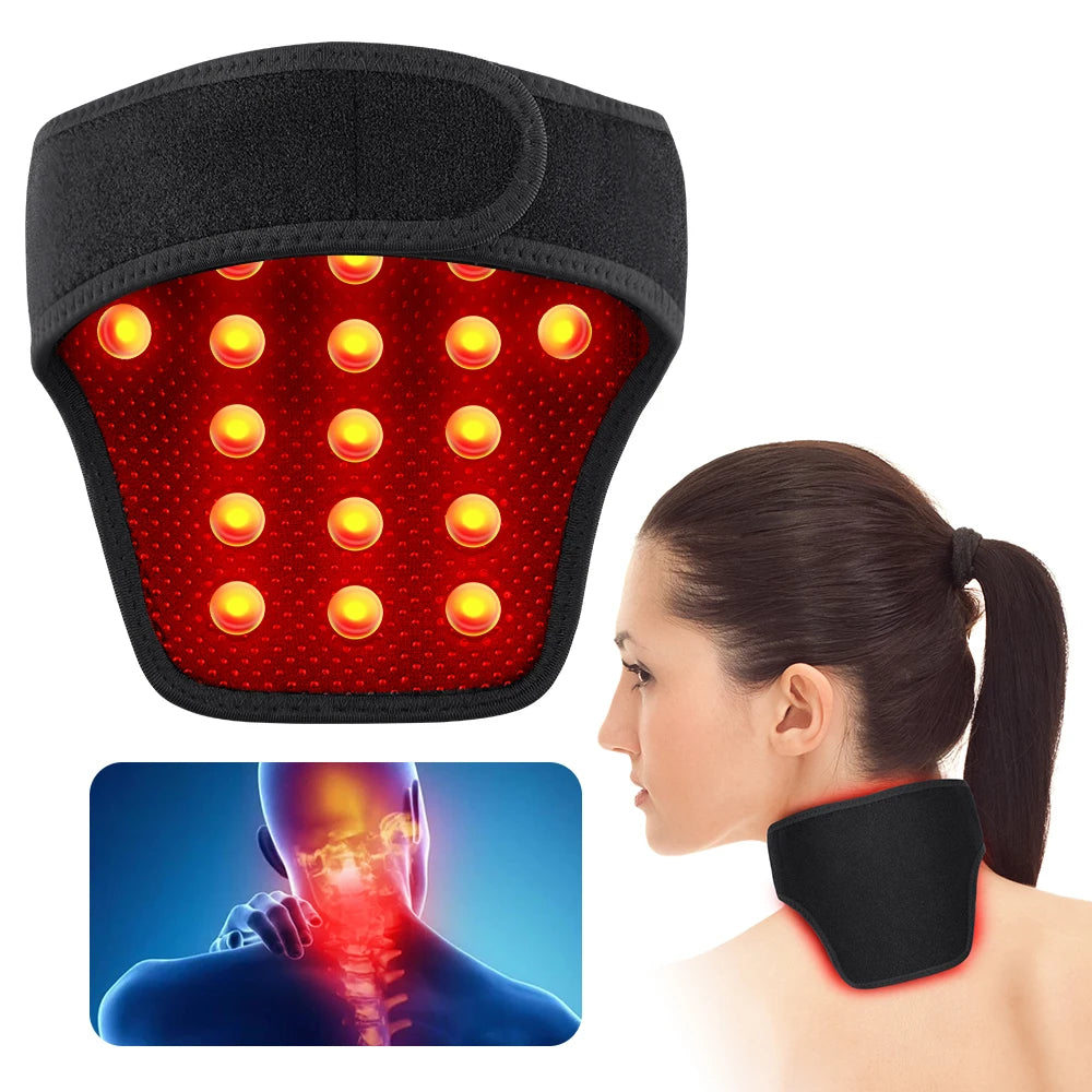 Self-Heating Neck Support Brace 19 Magnets Stone Cervical Massage for Relaxation and Warmth Pain Relief Support Belt Reusable
