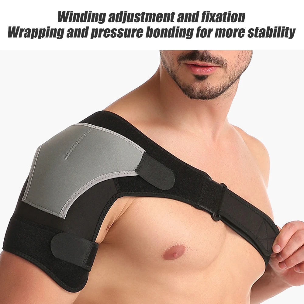 1 Pcs Shoulder Brace for Men and Women, Compression Sleeve Wrap for Shoulder and Back