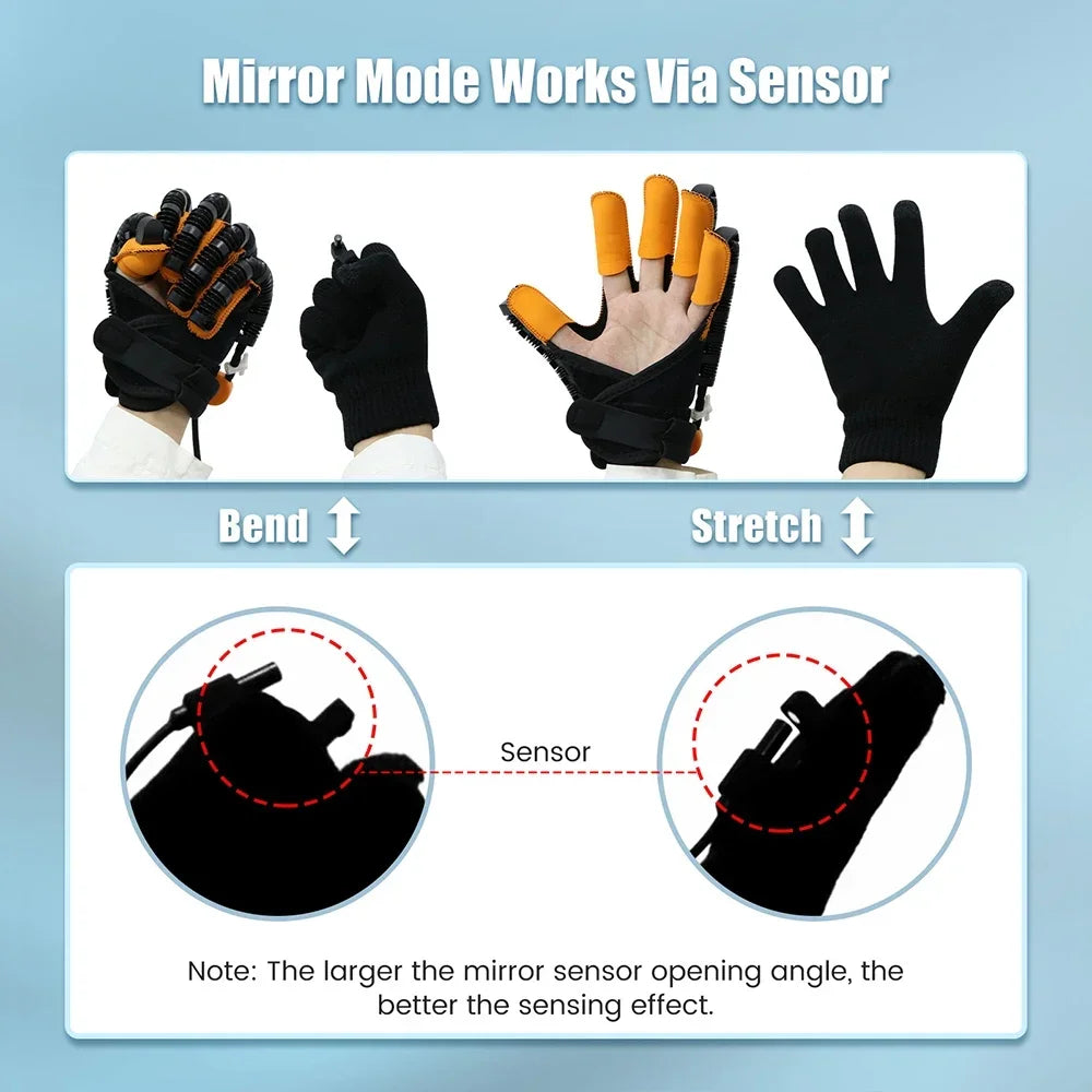 Stroke Hemiplegia Rehabilitation Robot Gloves Hand Finger Training Massage Gloves Rehabilitation Hand Function Recovery Device
