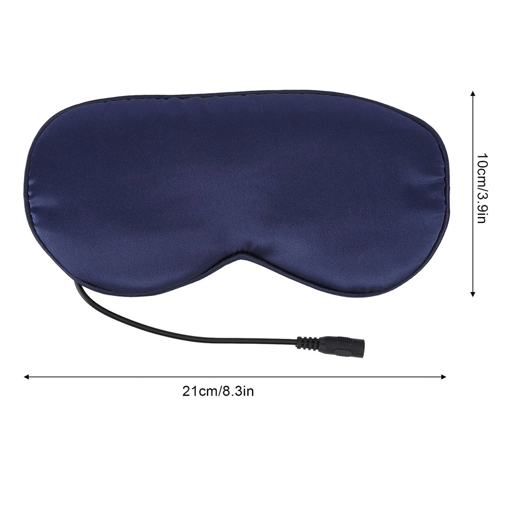 Eye Mask USB Heated Eye Mask Stress Relief Sleep Heating Eye Mask Double Sided Silk Multi Timer Shut Off 3 Speeds Adjustment