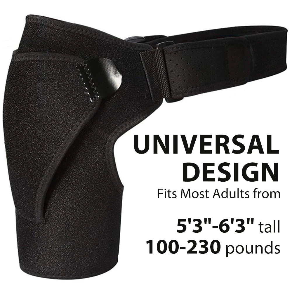 Recovery Shoulder Brace for Men & Women, Adjustable Shoulder Support Sleeve for Torn Rotator Cuff AC Joint Relief Arm Stability