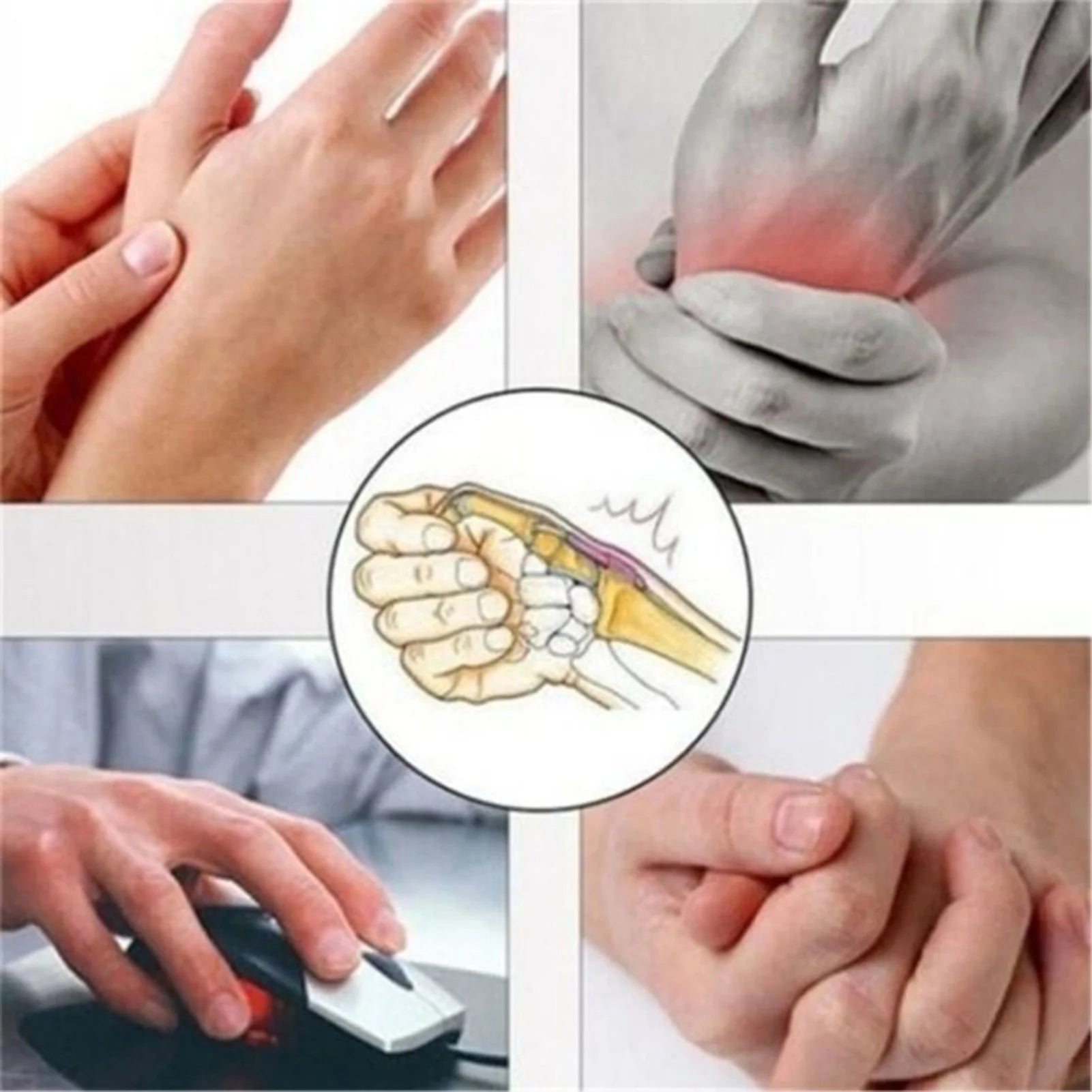 1/2pcs Self-Heating Wrist Brace Protector Adjustable Pain Relief Wrist Brace for Muscular Soreness and Wrist Ache