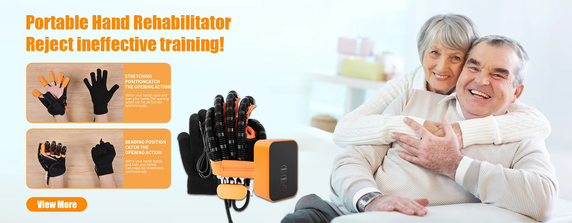 Hemiplegia Robot Gloves Hand Exercise Tool for Stroke Patient Robotic Rehabilitation Glove Cerebral Infarction Paralyzed Recover