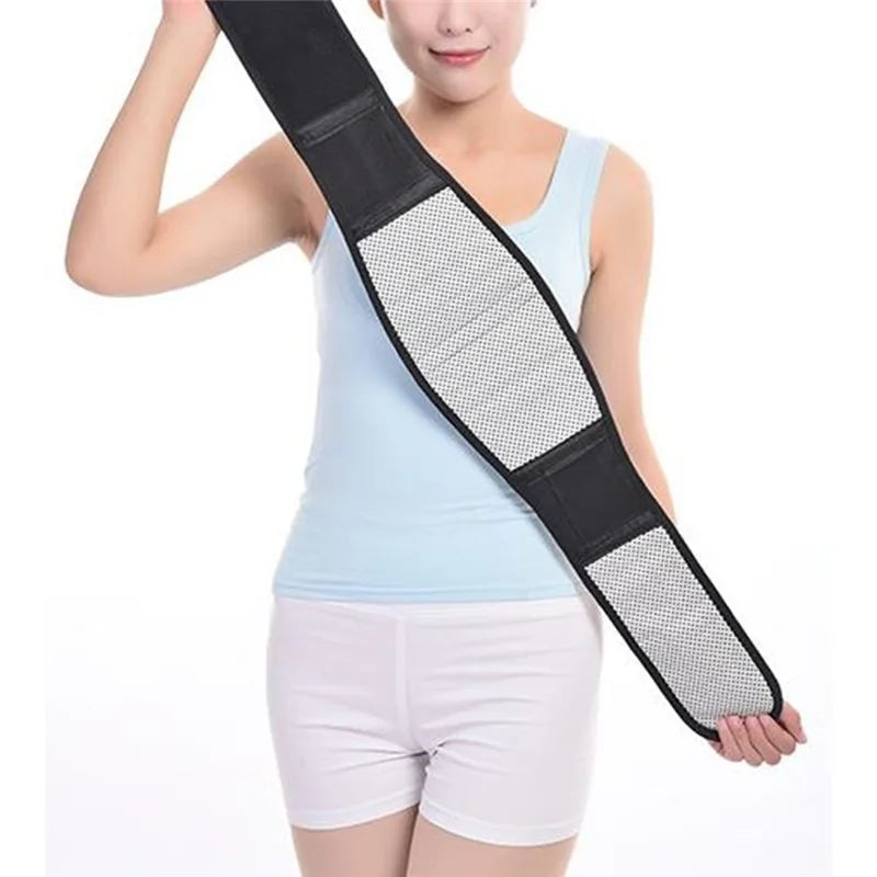 Back Waist Support Belt Adjustable Tourmaline Self Heating Magnetic Therapy Lumbar Brace Massage Band Health Care