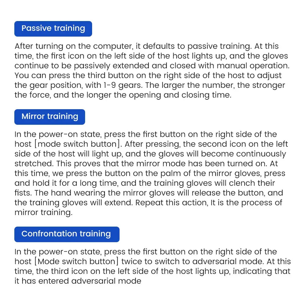 Heated Rehabilitation Robot Gloves Finger & Hand Function Workout Recovery Tool Hemiplegia Stroke Physiotherapy Training Device