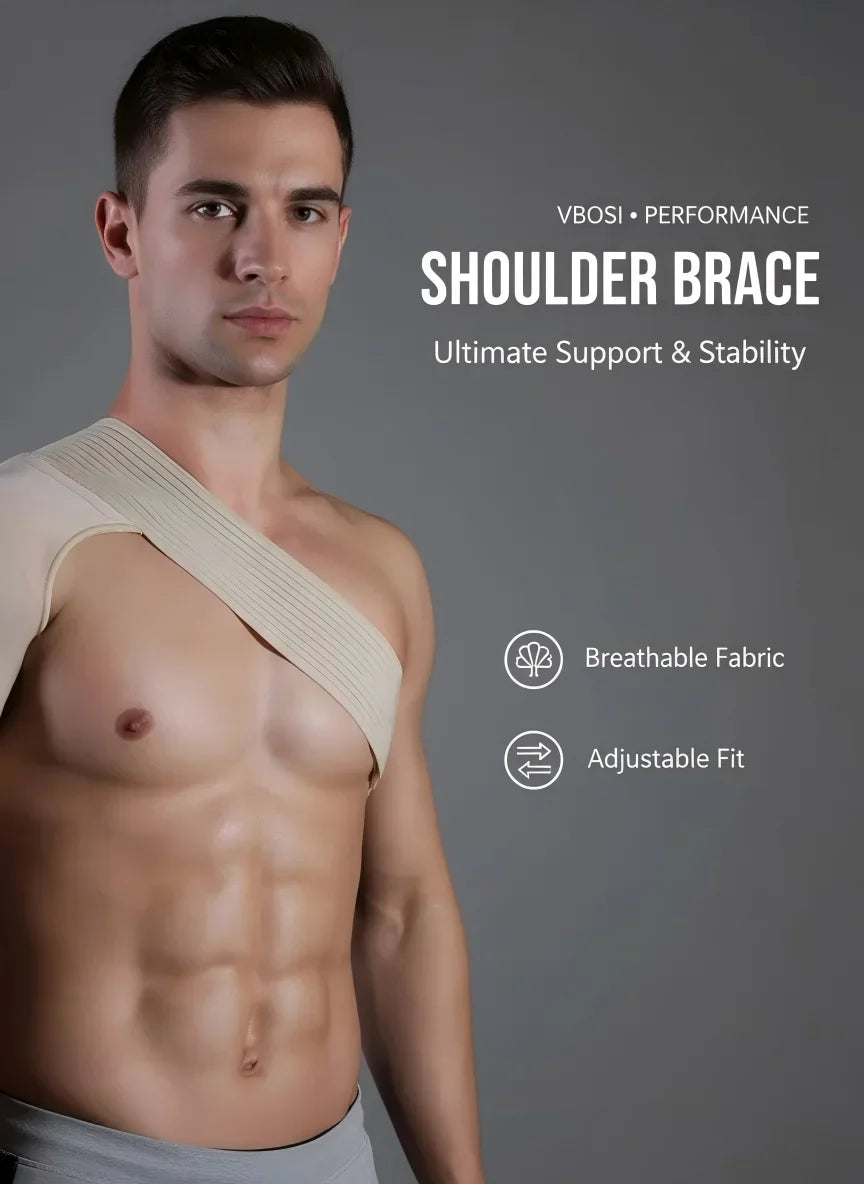 Adjustable Neoprene Shoulder Support Brace Breathable Shoulder Strap Pain Relief Injury Recovery Shoulder Protector ForMen Women