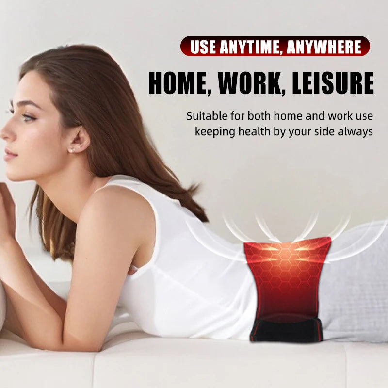 Heated Lumbar Support Belt with Massage Vibrating Massage for Lower Back Pain Relief Adjustable Back Braceforpeople