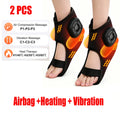 Portable Foot Massager with Heat, Cordless Ankle Massage for Plantar Fasciitis, Swelling, Compression Boot for Circulation