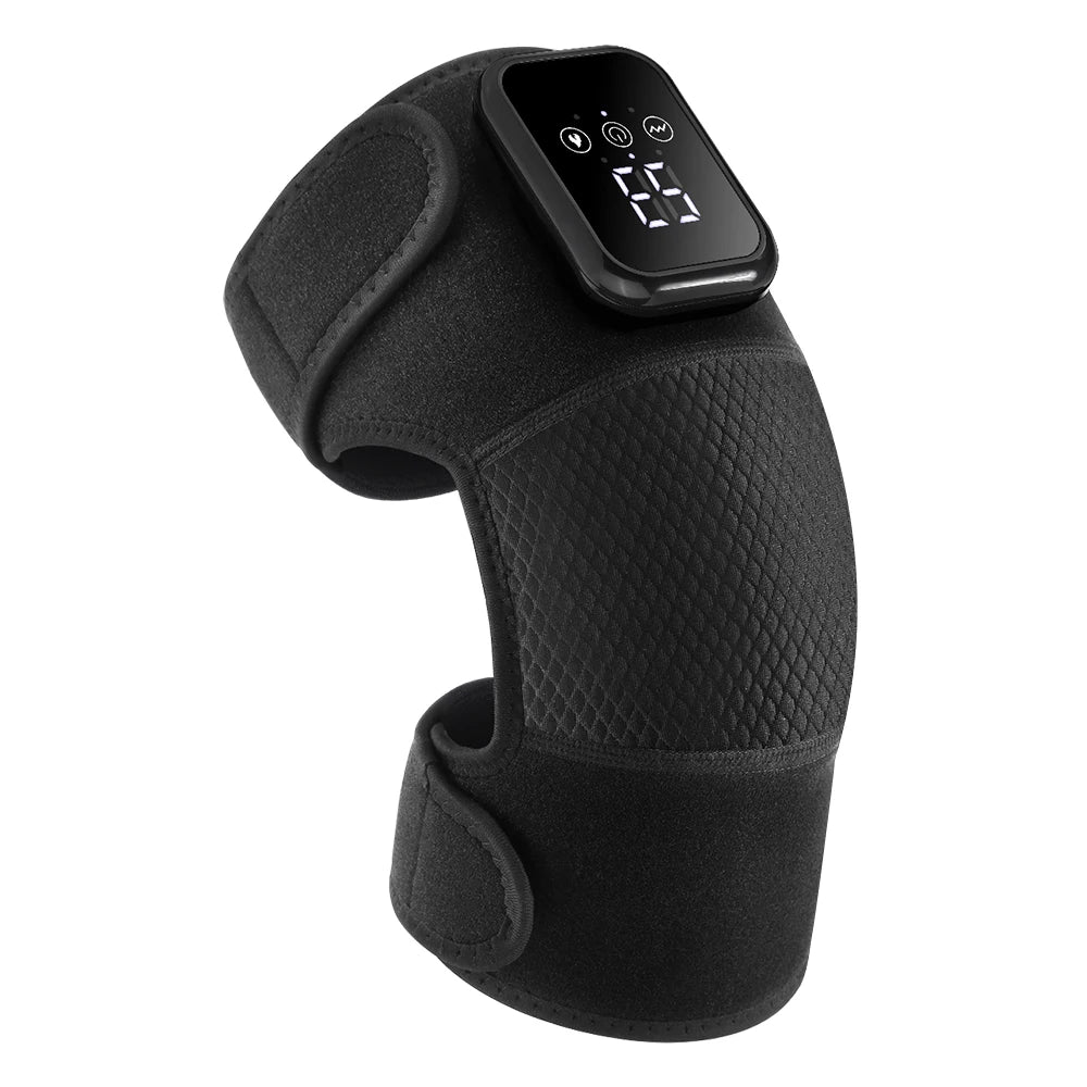Heating Massage Support Brace 3 in 1 Electric Knee Shoulder Elbow Vibration Massage Belt Hot Compress Leg Joint Muscle Relax