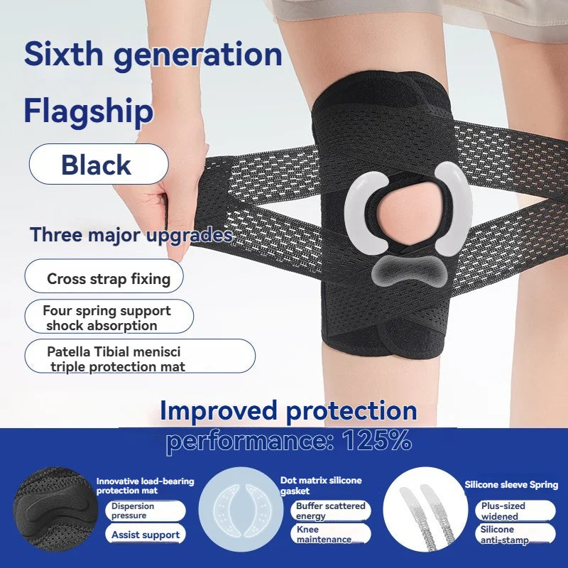 Meniscus Tear Knee Joint Injury Recovery with Knee Joint Bracket Adjustable Knee Joint Protective Sleeve for Sports Anti-sprain