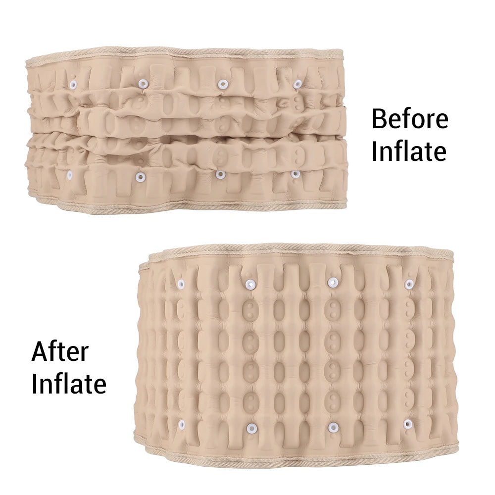 Inflatable Waist Belt Massager Adjustable Decompression Back Belt Lumbar Support Waist Air Traction Brace Waist Massage Belts