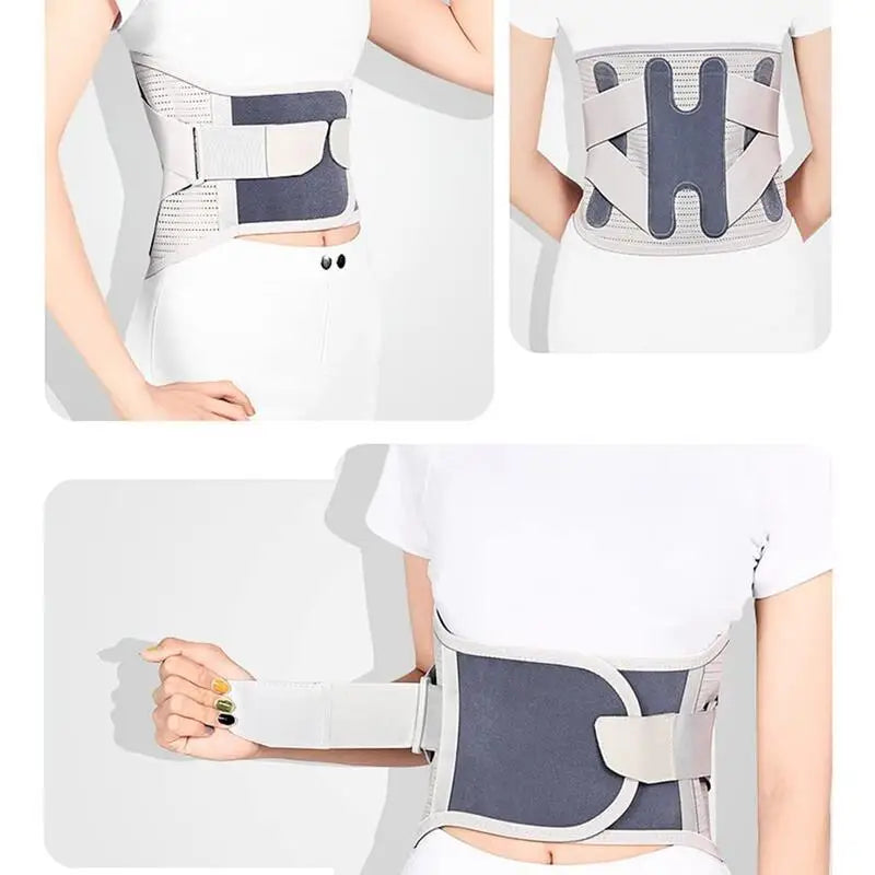 Lower Back Brace Women Men Lumbar Support Belt with 4 Support Stays Back Pain Relief for Sciatica Scoliosis Herniated Disc