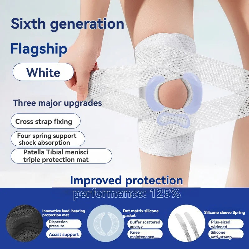 Meniscus Tear Knee Joint Injury Recovery with Knee Joint Bracket Adjustable Knee Joint Protective Sleeve for Sports Anti-sprain
