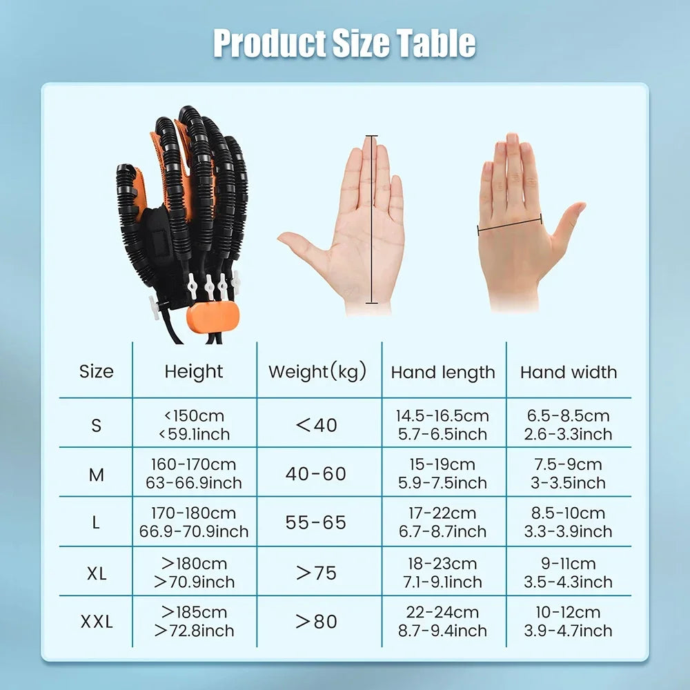 Stroke Hemiplegia Rehabilitation Robot Gloves Hand Finger Training Massage Gloves Rehabilitation Hand Function Recovery Device