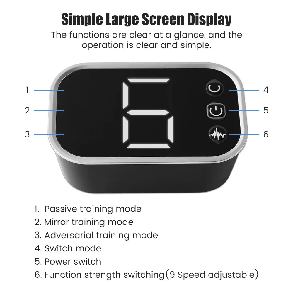 Heated Rehabilitation Robot Gloves Finger & Hand Function Workout Recovery Tool Hemiplegia Stroke Physiotherapy Training Device