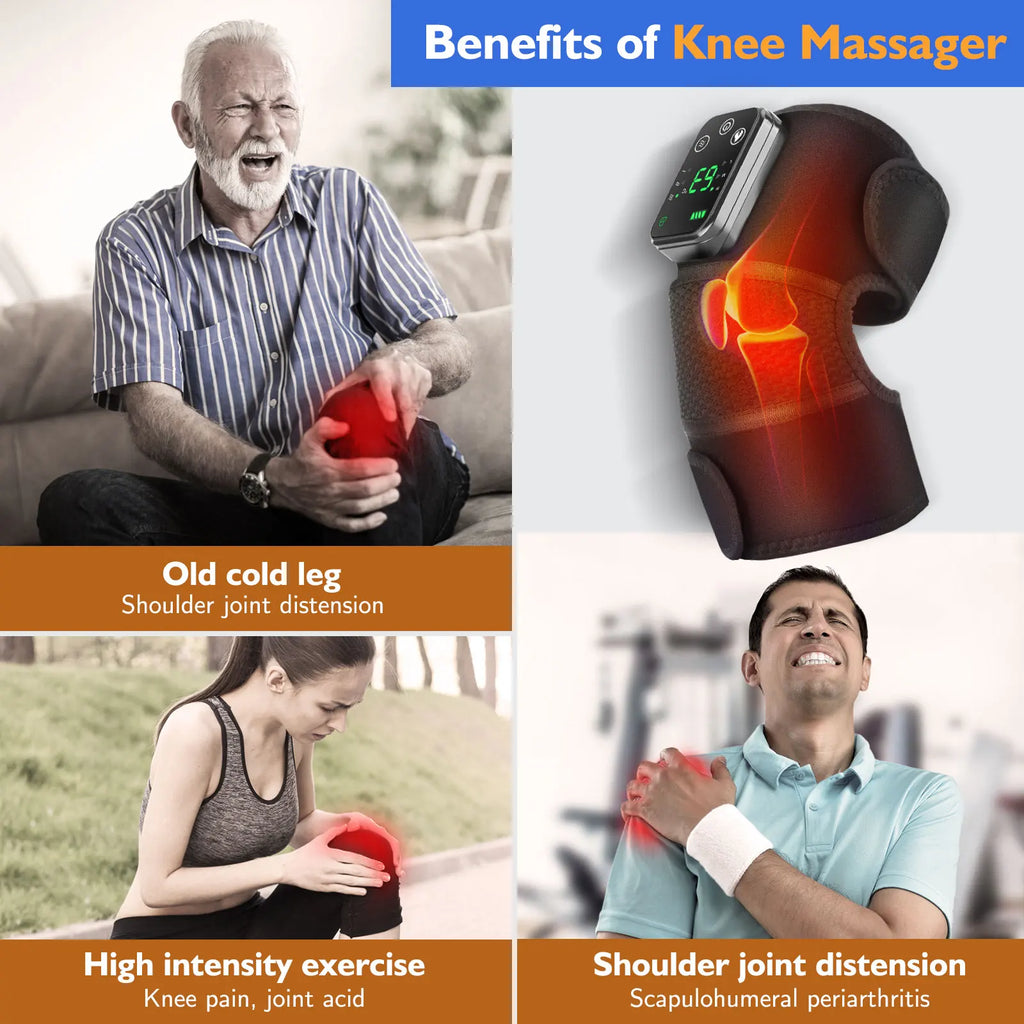 Adjustable Heating Vibration Shoulder Brace Support, Electric Heating Pad for Shoulder, Left and Right Shoulder Massager Warming