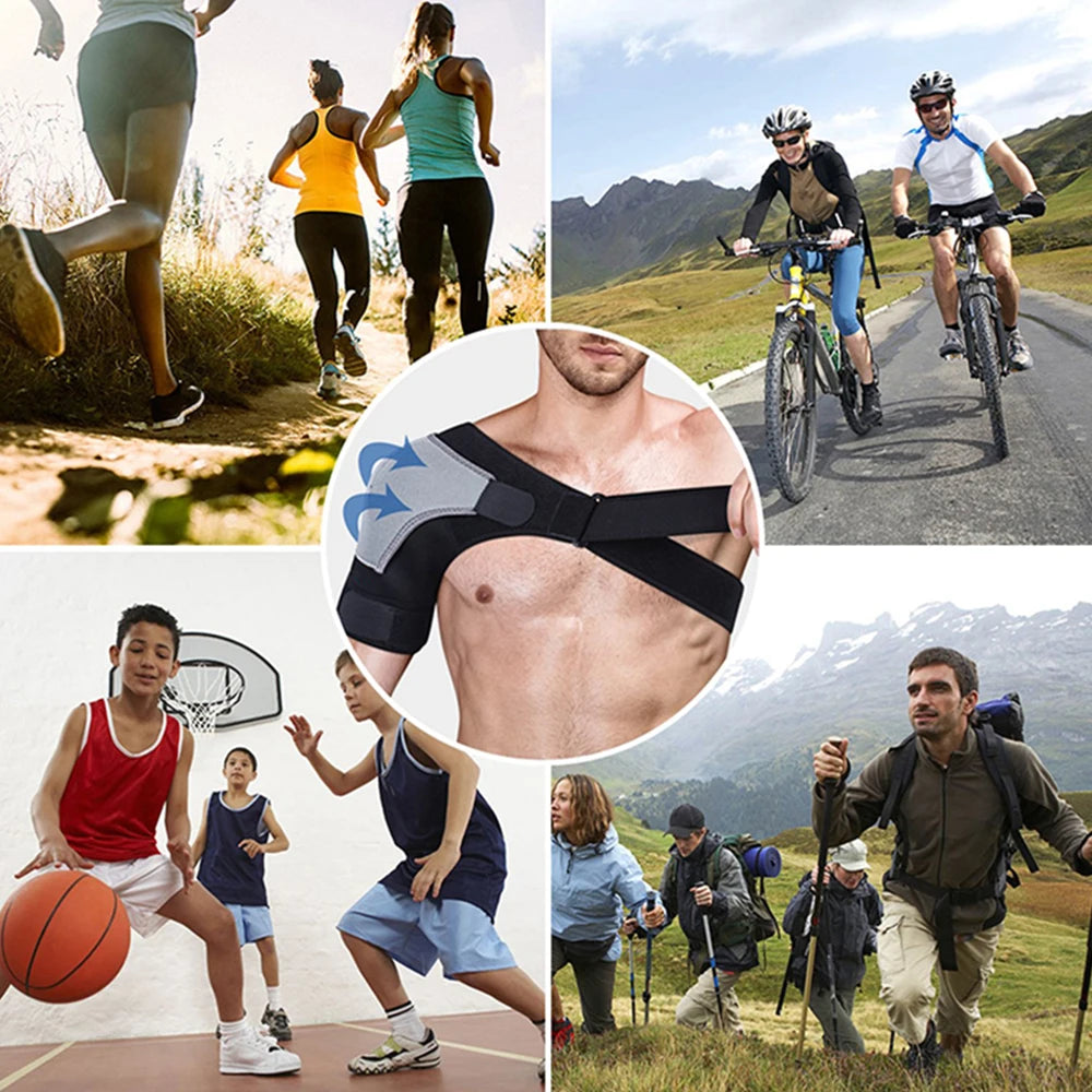 1 Pcs Shoulder Brace for Men and Women, Compression Sleeve Wrap for Shoulder and Back