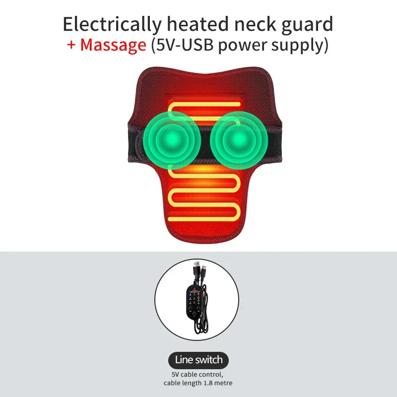 Home Use USB Heating Neck Support Neck Warm Sleeve Maintenance Hot Compress Neck Support Neck Brace Dropshipping Parental Gift