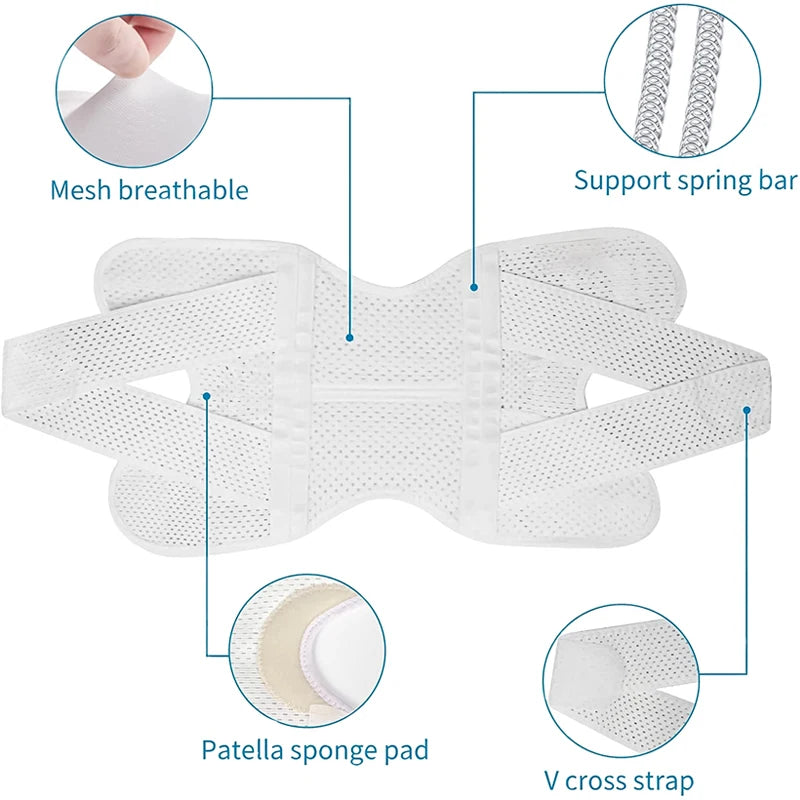 Upgraded Compression Knee Brace with Side Stabilizers Breathable Adjustable Knee Support for Knee Pain Arthritis Injury Recovery