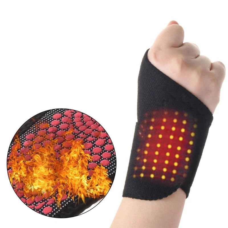 Heated Wrist Brace Self Heating Magnetic Therapy Wrist Support Compression Wrap for Arthritis Pain Relief