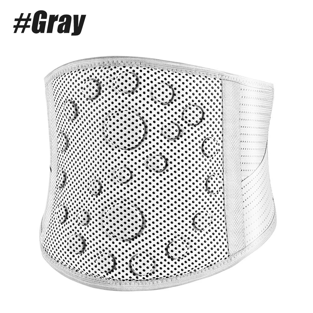 Self-heating Lumbar Magnet Belt,Thermal Magnetic Therapy Tourmaline Lower Back Waist Support Belt Brace for Pain Relief Sciatica