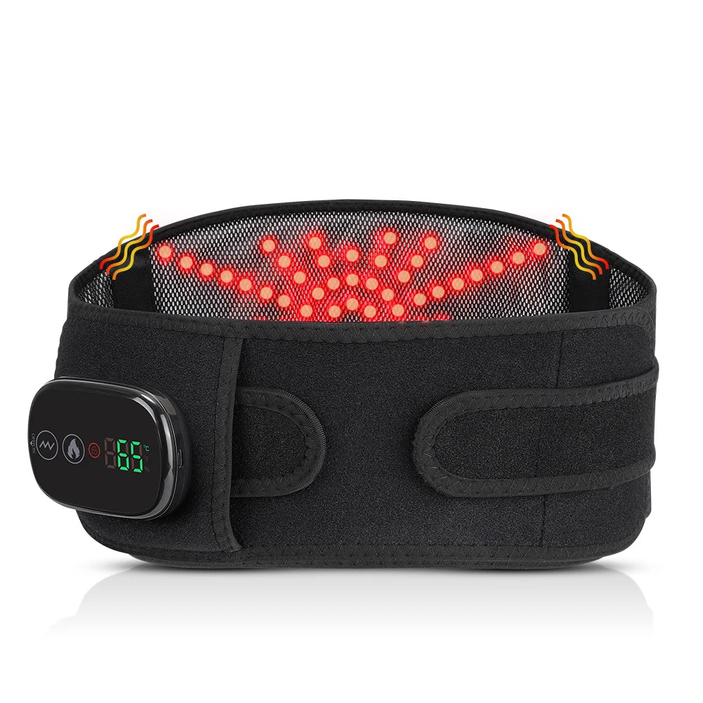 Heat Lumbar Brace Support Massager Waist Massager Back Belt Heath Care Comfortable Material for Office Workers Home Use