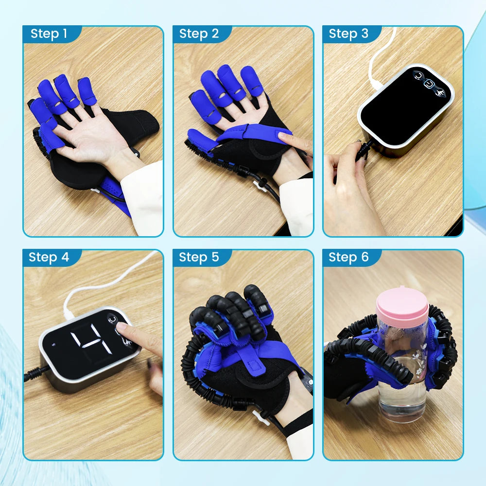 Rehabilitation Robot Glove Hand Device Finger Training Massage Gloves Stroke Hemiplegia Rehabilitation Hand Function Recovery