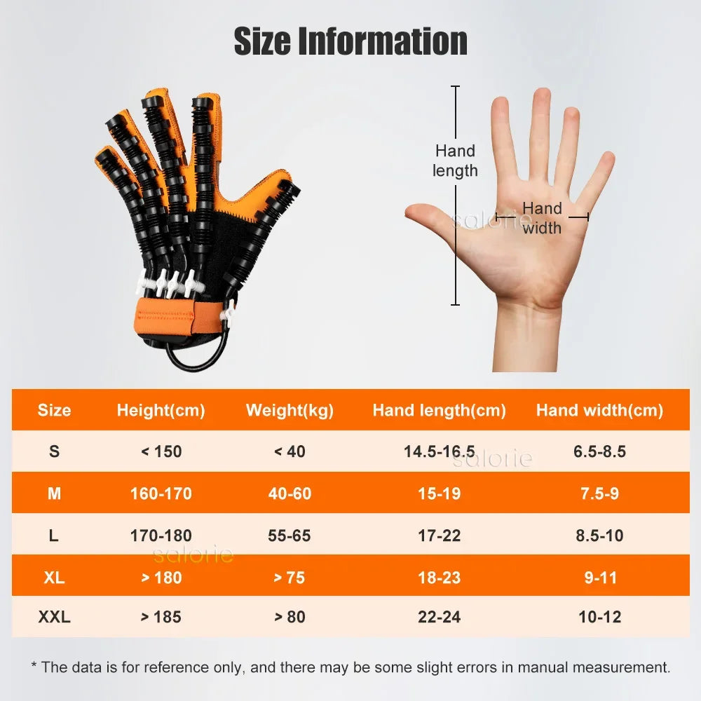 Heated Rehabilitation Robot Gloves Finger & Hand Function Workout Recovery Tool Hemiplegia Stroke Physiotherapy Training Device
